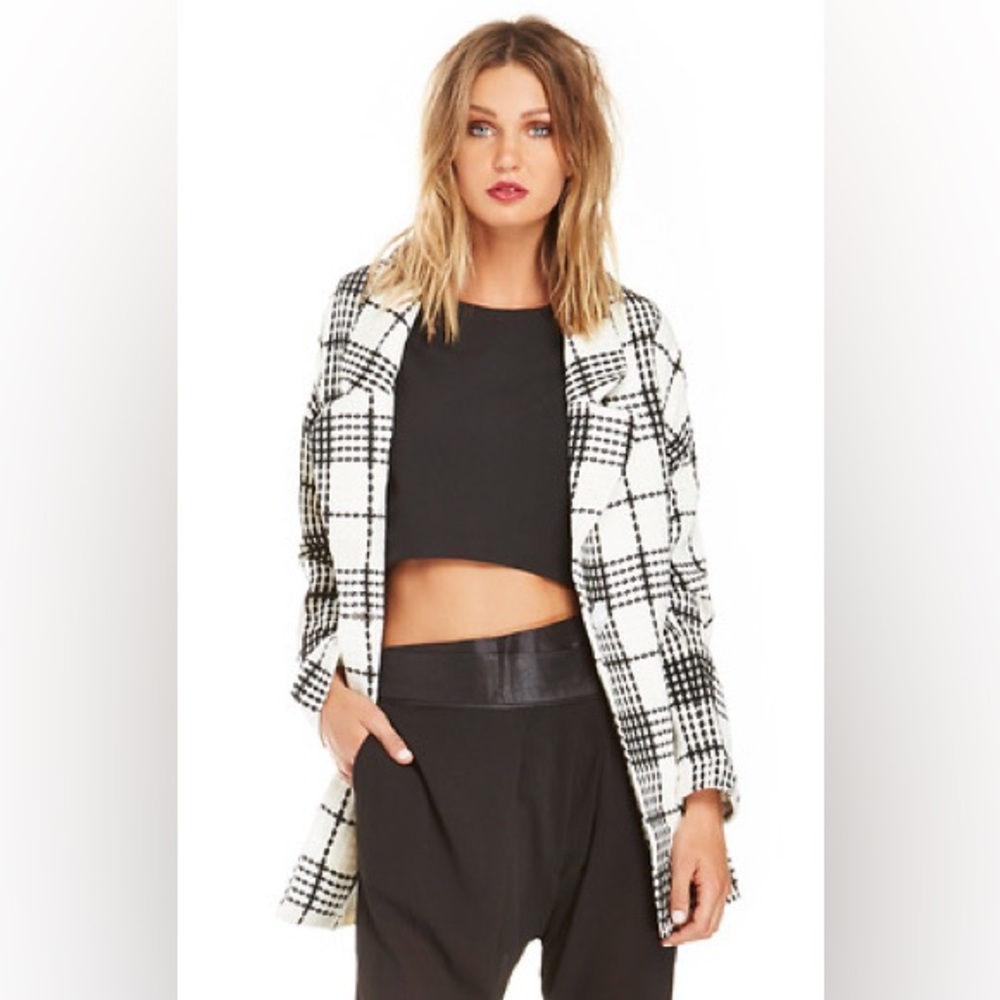 CHARLOTTE PLAID COCOON COAT